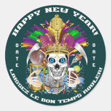 Mardi Gras New Year Customise View Notes Please Sticker