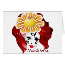 Mardi Gras Of Colours- Greeting Card