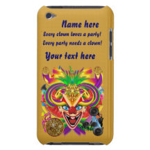 Mardi Gras Party Clown View Hints Please iPod Case-Mate Case