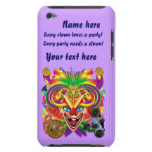 Mardi Gras Party Clown View Hints Please iPod Case-Mate Cases