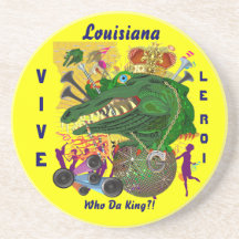 Mardi Gras Party Theme  Please View Notes Drink Coaster