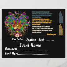 Mardi Gras Party Theme  Please View Notes Custom Flyer