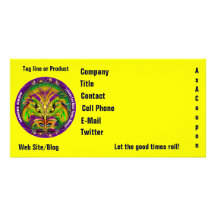 Mardi Gras Photo Business View Notes Please Custom Photo Card