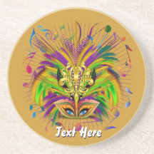 Mardi Gras Queen Style 3 View Notes Plse Coasters