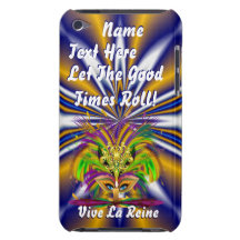 Mardi Gras Queen View Notes Please iPod Touch Case-Mate Case