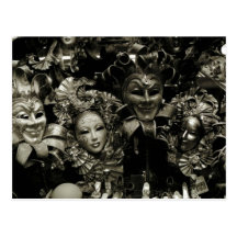 Mardi Gras Venice Carnival Mask Post Cards