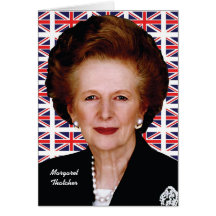 Margaret Thatcher Greeting Card