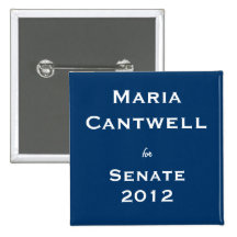 Maria Cantwell for Senate Button