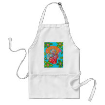 Mariachi Serenade - Day Of The Dead Skeleton Aprons