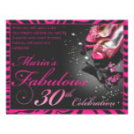 Maria's Fabulous 30th Custom Invites