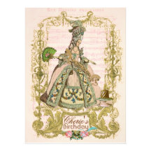 Marie Antoinette 5.5" x 7.5" Invitations
