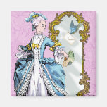 Marie Antoinette and Bluebird Fridge Magnet