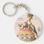Marie Antoinette and Pink Paris Key Chain
