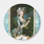 Marie Antoinette and Pink Roses Refrigerator Magnets