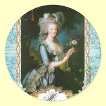 Marie Antoinette and Pink Roses stickers