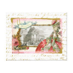 Marie Antoinette at Versailles Collage Art Gallery Wrap Canvas