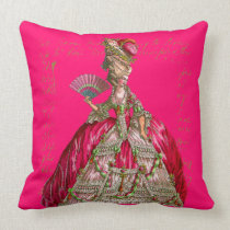 Marie Antoinette at Versailles Tea Party pillows