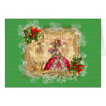 Marie Antoinette Christmas Ball Cards