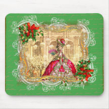 Marie Antoinette Christmas Ball Mousepad