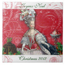 Marie Antoinette Christmas Desserts Custom Tile tiles