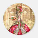 Marie Antoinette Christmas Tea Party Magnet