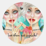 Marie Antoinette Cupcake Queen Stickers