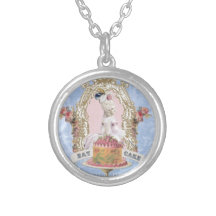 Marie Antoinette-Eat Cake...charm necklace