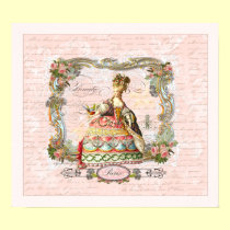 Marie Antoinette French Script Print posters