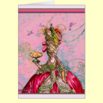 Marie Antoinette Hot Pink & Peacock cards