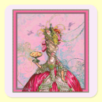 Marie Antoinette Hot Pink & Peacock stickers