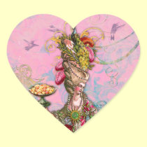 Marie Antoinette Hot Pink & Peacock stickers