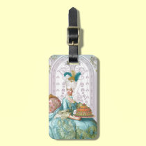 Marie Antoinette in Aqua luggage tags