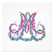 Marie Antoinette in Flowers ~  Invitations