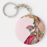 Marie Antoinette in Hot Pink Keychain