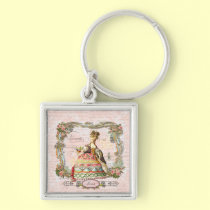 Marie Antoinette in Pink keychains