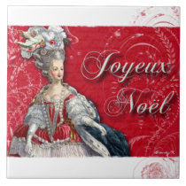 Marie Antoinette Joyeux Noel Christmas Tile tiles