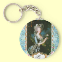 Marie Antoinette Lace Pink Roses keychains