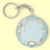 Marie Antoinette Lace Pink Roses keychains