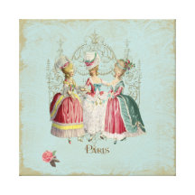 Marie Antoinette Ladies in Waiting Stretched Canvas Prints