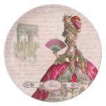 Marie Antoinette Paris & Arc de Triomphe Dinner Plate