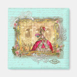 Marie Antoinette Party at Versailles in Aqua Refrigerator Magnets