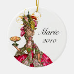 Marie Antoinette Peacock and Cake Christmas Tree Ornament