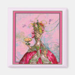 Marie Antoinette Peacocks and Cakes Fridge Magnets