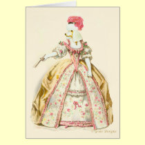 Marie Antoinette Poodle cards
