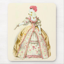 Marie Antoinette Poodle Fashion Plate Stationery mousepads