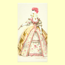 Marie Antoinette Poodle Fashion Plate Stationery photo cards