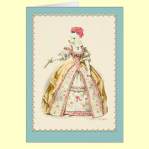 Marie Antoinette Poodle cards