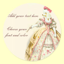 Marie Antoinette Poodle stickers