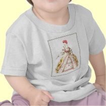 Marie Antoinette Poodle t-shirts