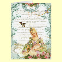 Marie Antoinette & Sparrow cards